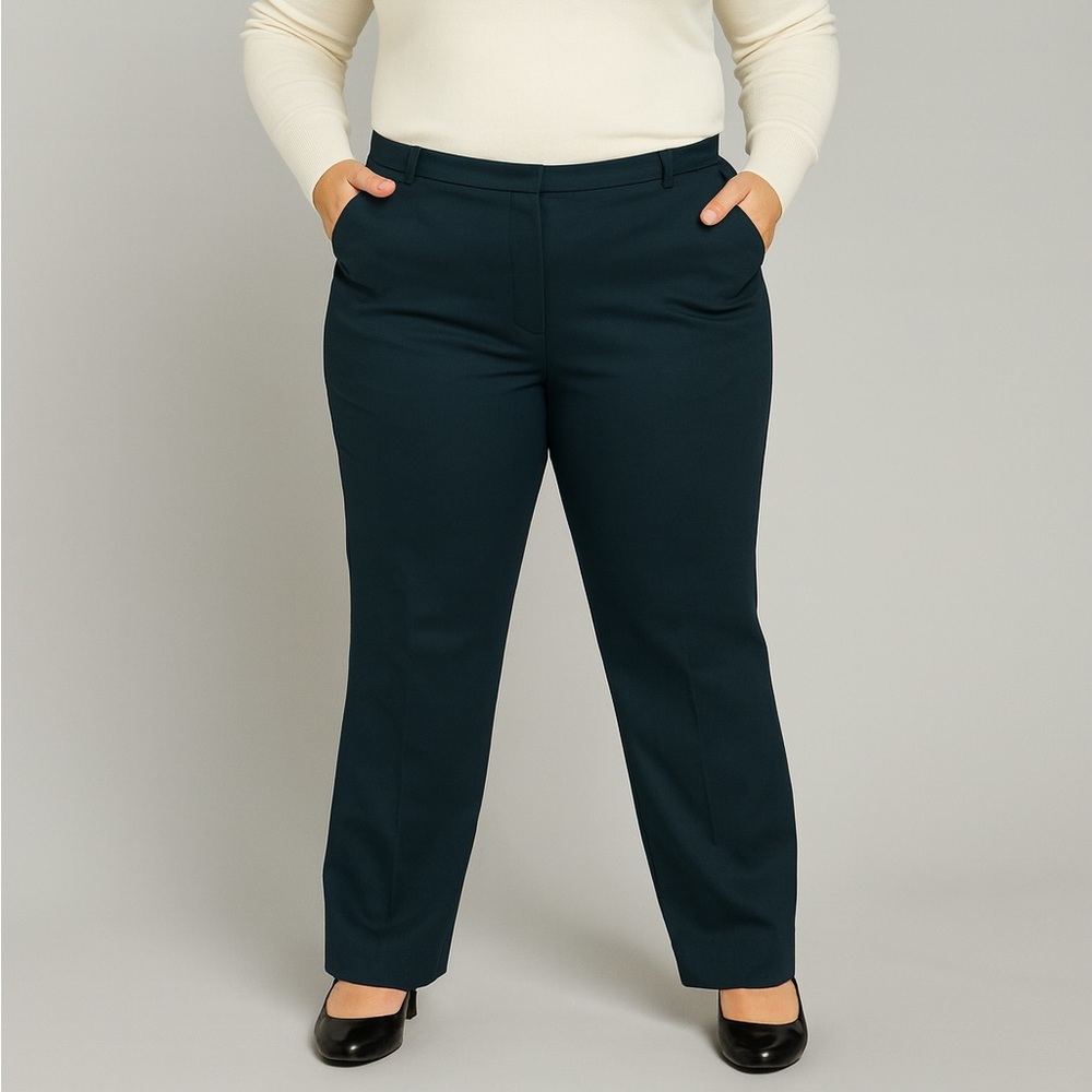 George Women’s Size 16WP Petite Black Dress Pants 28” Inseam Stretch
